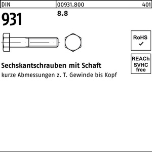 สลักเกลียวหกเหลี่ยม DIN 931 M27 x 210 8.8ทนแรงดึงสูง1ชิ้น - Product Image 1