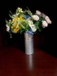 Venta caliente único hecho a mano rústico hormigón Metal florero moderno Acero inoxidable Mesa decoración para el hogar Decoración única del hogar - Product Image 6