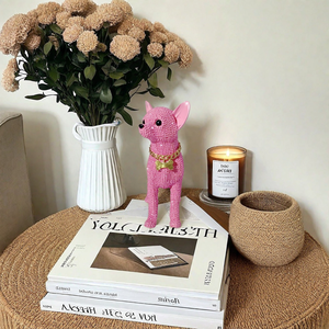 Escultura Moderna Minimalista de <span class=keywords><strong>Chihuahua</strong></span>, Decoración Creativa para el Hogar u Oficina, Regalo de Cumpleaños, Artesanía de Resina Realista - Product Image 4