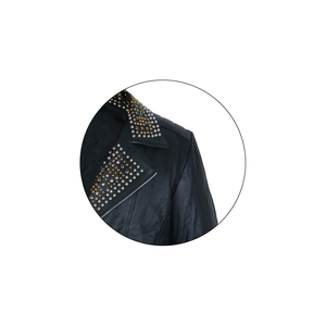 New Arrival 2025 Winter <b>Punk</b> Cow Skin Leather Canvas <b>Jacket</b> Men High Quality Eco-Friendly Breathable Windproof Reasonable Prices - Product Image 4