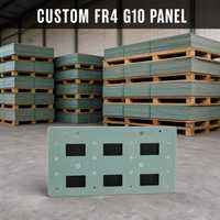 Panneau de fenêtre CNC personnalisé en FR4 G10 avec découpes rectangulaires, 100 % fibre de verre vierge, panneau d'isolation certifié ISO