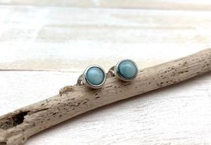 Pendientes de Plata de Ley 925 con Baño de Oro y Piedra Preciosa Larimar, Modernos, Hechos a Mano, Regalo para Mujer, Certificados, para Bodas y Fiestas - Product Image 4