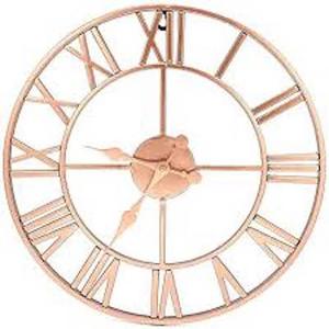 Luxury Home Decor Wall <b>Clock</b> Silent Sweep Quartz <b>Movement</b> Antique Style 30mm Thick Plate Iron Metal Gold Living Room Wall Watch - Product Image 2