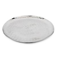 Plateau de service moderne en laiton doré poli Vaisselle élégante pour les événements et la décoration de table à manger