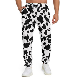 Pantalons décontractés pour hommes en toile respirante, neufs, en gros, pantalons de sport, pantalons de course, taille élastique, 100% coton, lavés, sublimation - Product Image 1