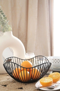 Cesta de frutas de alambre de Metal ecológica moderna, organizador de cuencos de almacenamiento barato para cocina, sala de estar, fábrica de almacenamiento de alimentos de hierro - Product Image 2