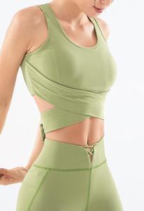 Soutien-gorge de sport pour femme de grande qualité respirant sur mesure, vêtements de sport et de fitness, soutien-gorge de sport pour femme de couleur unie - Product Image 4