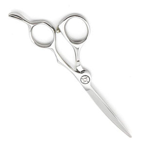 Ciseaux de coupe de cheveux personnalisés métal acier lames droites 6 pouces coiffure coupe de cheveux ciseaux de barbier - Product Image 3