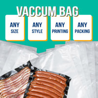Bolsas de Embalaje al Vacío Impresas Personalizadas de Grado Alimenticio, Bolsas de Almacenamiento de Alimentos Congelados a Prueba de Humedad para Alimentos Congelados