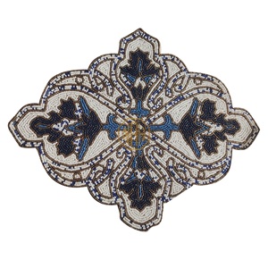 Manteles individuales con cuentas de lino y algodón de alta gama, esteras decorativas hechas a mano para el hogar, proveedor de fábrica, venta al por mayor, Exportación a granel para banquetes - Product Image 2