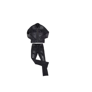 Conjuntos de chaqueta vaquera para hombre, ropa personalizada para hombre, ropa de calle, conjuntos de pantalones vaqueros de alta calidad para hombre, Combo clásico y fresco de Jean - Product Image 5