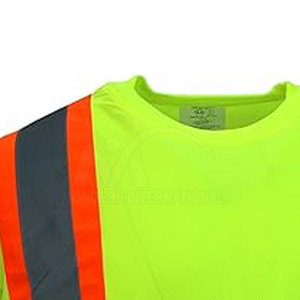 T-shirts pour hommes en polyester de haute qualité et élégants, respirants, certifiés CE, vêtements de travail haute visibilité, fabriqués au Pakistan MONGERS - Product Image 6