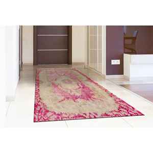 Ethnic Persian Style <b>Red</b> Medallion Rug: Non-Slip Printed Carpet,With Pile Soft Rug - Product Image 1