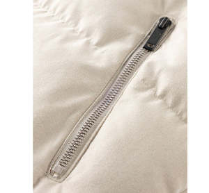 Veste matelassée décontractée d'hiver en polyester pour homme, à capuche bicolore - Product Image 4