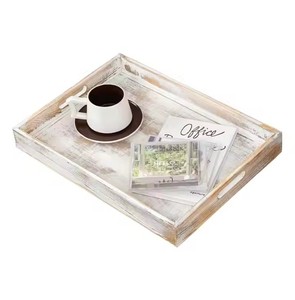 Plateau en bois de qualité supérieure pour servir à la main Plateau de service en bois de manguier avec poignée pour les vendeurs en ligne Prix bas et quantité minimale de commande bas - Product Image 1
