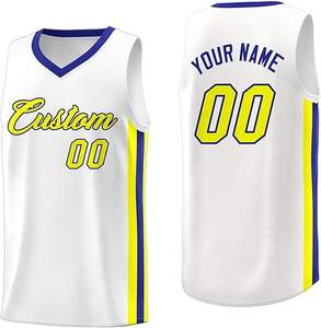 Camiseta de Baloncesto Reversible Personalizable Unisex, 100% Poliéster, Impresa, Transpirable, de Secado Rápido y Antibacteriana - Product Image 1