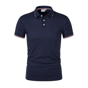 Polos de golf à manches courtes et coupe ajustée unie de haute qualité pour hommes T-shirt polo personnalisé à logo avec numéro et vêtements d'équipe - Product Image 2