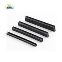 Agrafeuse robuste 425K en acier à haute teneur en carbone noir, antirouille, pour moustiquaires, chaises en rotin et meubles - Vente en gros