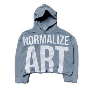Custom Design Men's Heavyweight Regular Fit Vintage Wash Korean Oversized French Terry 100% Cotton Winter Hoodie - Product Image 6