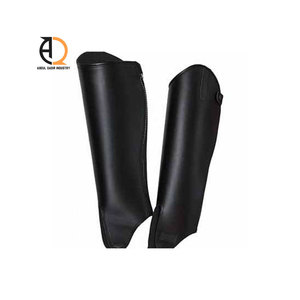 Protectores de Cuerpo de Cuero Genuino al por Mayor, Medias Polainas de Cuero Vacuno Suave, Transpirables, Personalizables, Equipo de Protección para Montar a Caballo, Unisex - Product Image 1