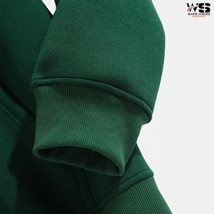 NUEVA alta calidad 100% algodón en blanco Sudadera con capucha de gran tamaño ropa de calle moda personalizada hombres Sudadera con capucha - Product Image 5