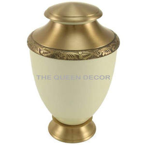 Urna de cremación negra Premium con tapa Urnas de metal sostenibles Urnas de cremación para adultos de estilo más vendido para suministros funerarios - Product Image 5