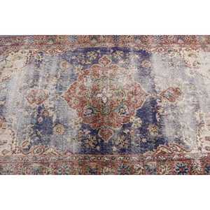 Alfombra Turca de 3.5x6.4 pies, Alfombra Decorativa Vintage, Alfombra con Diseño de Plantas y Árboles Azules - Product Image 5