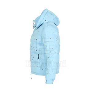 Chaqueta de Invierno Acolchada para Hombre con Logotipo Personalizado, Relleno de Poliéster, Capucha, Tela de Nailon/Poliéster, Manga Larga, Estilo Urbano, Servicio OEM - Product Image 2