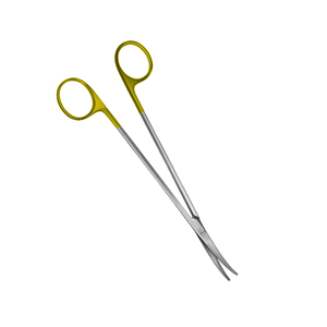 กรรไกรตัดเหล็กสีทองครึ่งใบมีดโค้งคมกรรไกรผ่าห้องผ่าตัดโลหะ - Product Image 3