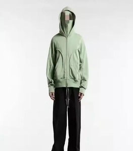 เสื้อมีฮู้ดผ้าคอตตอน100% ของผู้ชายแบบมีฮู้ดสองชั้นซิปไหล่ทรง Balaclava ปรับแต่งได้เหมาะสำหรับการป้องกันในฤดูหนาว - Product Image 4