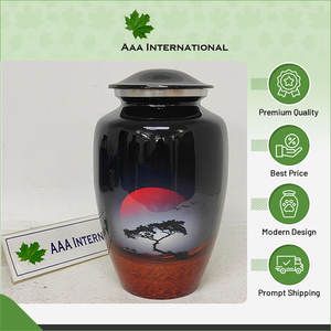 Urnas de recuerdo de cremación para adultos de estilo americano de aluminio con diseño llamativo de calidad estándar a precio mayorista - Product Image 5