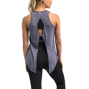 เสื้อกล้ามออกกำลังกายสีพื้นสำหรับผู้หญิง |   ผ้าฝ้ายระบายอากาศได้ดี |   ชุดออกกำลังกายคุณภาพสูง |   ชุดออกกำลังกายแบบไม่มีแขน - Product Image 6