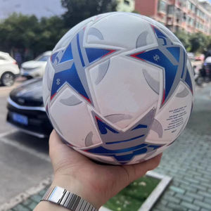 Balón de fútbol de cuero PU 5 con logotipo personalizado directo de fábrica, fútbol de competición a prueba de explosiones - Product Image 3