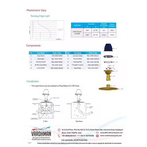 Iluminación de tierra de aviación de luz de borde de pista de rodaje halógena duradera para guía y seguridad de pista de aeropuerto - Product Image 4