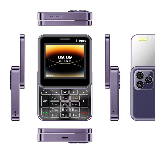 2G GSM Unlocking Fashion Design I19 Pro Dual Sim Cellphone Slider Mobile Phone