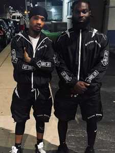 Survêtement imperméable en nylon et polyester pour homme, ensemble deux pièces coupe-vent et short à séchage rapide, survêtement uni - Product Image 3