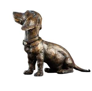 Escultura de perro antigua, figurita decorativa para el hogar y el jardín, escultura abstracta de perro sólido, estatua de granja en buenas ofertas - Product Image 4