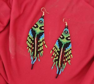 Pendientes Hechos a Mano con Bordado Estilo Indio, Pendientes Personalizados con Cuentas Múltiples, Joyería Festiva para Mujer al Mejor Precio, Pendientes con Cuentas - Product Image 6