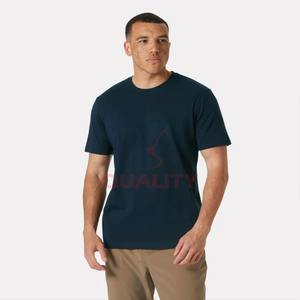 Camiseta de algodón de primera calidad, impresión de logotipo personalizado, estilo urbano, camiseta básica de moda, servicio OEM, suministro al por mayor, tejido suave y duradero - Product Image 4