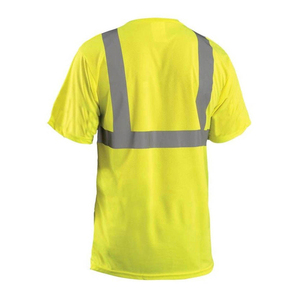 High Visibility Safety <b>T</b> <b>Shirt</b> for <b>Men</b> Customized Reflective Construction Workwear Clothing Security Working Apparel Wholesale - Product Image 4