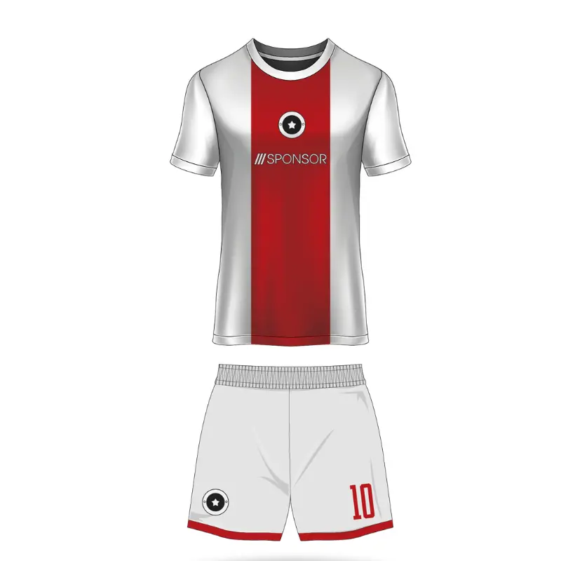Voetbal Custom Kit Bestaande Uit T-Shirt En Korte Hoge Kwaliteit Gemaakt In Italië Uniform Voetbal Sublimatie Effen Print Polyester