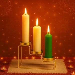 Elegante Candelabro de Metal con Forma Antigua para Decoración del Hogar, Bodas, Cumpleaños, Navidad y Celebraciones de Pascua - Product Image 2