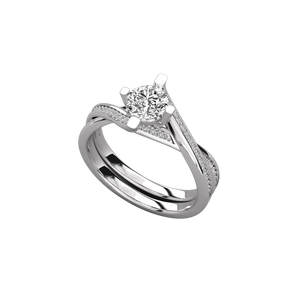 Bague solitaire en or 10 carats avec diamant brillant cultivé en laboratoire - Product Image 5