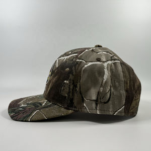 Gorra de Béisbol de Goma Personalizada con Logotipo Bordado, Visera Curva de 5 Paneles, Negra, OEM - Product Image 4