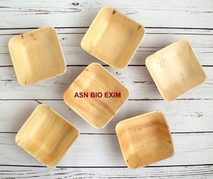 Juego de platos redondos de hoja de palma desechables ecoestables Alternativa duradera y sostenible al plástico y al papel - Product Image 1