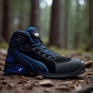Rio Black Mid Safety Boots S3L FO SR 20345:2022 Size 42 Black/Blue - Product Image 3