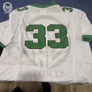 Camiseta de Fútbol Americano Personalizada con Logotipo, Transpirable, de Manga Corta, de Malla, para Adultos, Ropa Deportiva, Ropa Urbana - Product Image 2