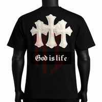 T-shirt graphique pour homme, imprimé lettres, style vintage, décontracté, coupe ample, streetwear rétro, hauts streetwear minimalistes