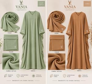 Robe Abaya longue élégante de style Dubaï pour femmes, en polyester, à manches longues, pour l'hiver et l'été, de style islamique modeste - Product Image 5