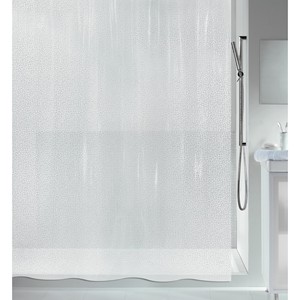 Cortina de ducha de poliéster Spirella 'Galet' en blanco, 180 x 200 cm - Product Image 5